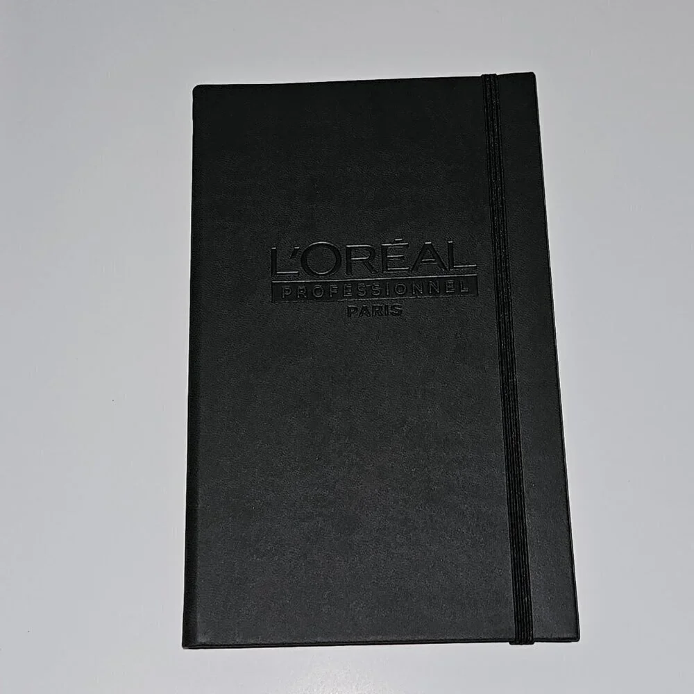 L'Oreal Professionnel Paris Black Journal Pen Set In Box Lined Pages NEVER USED